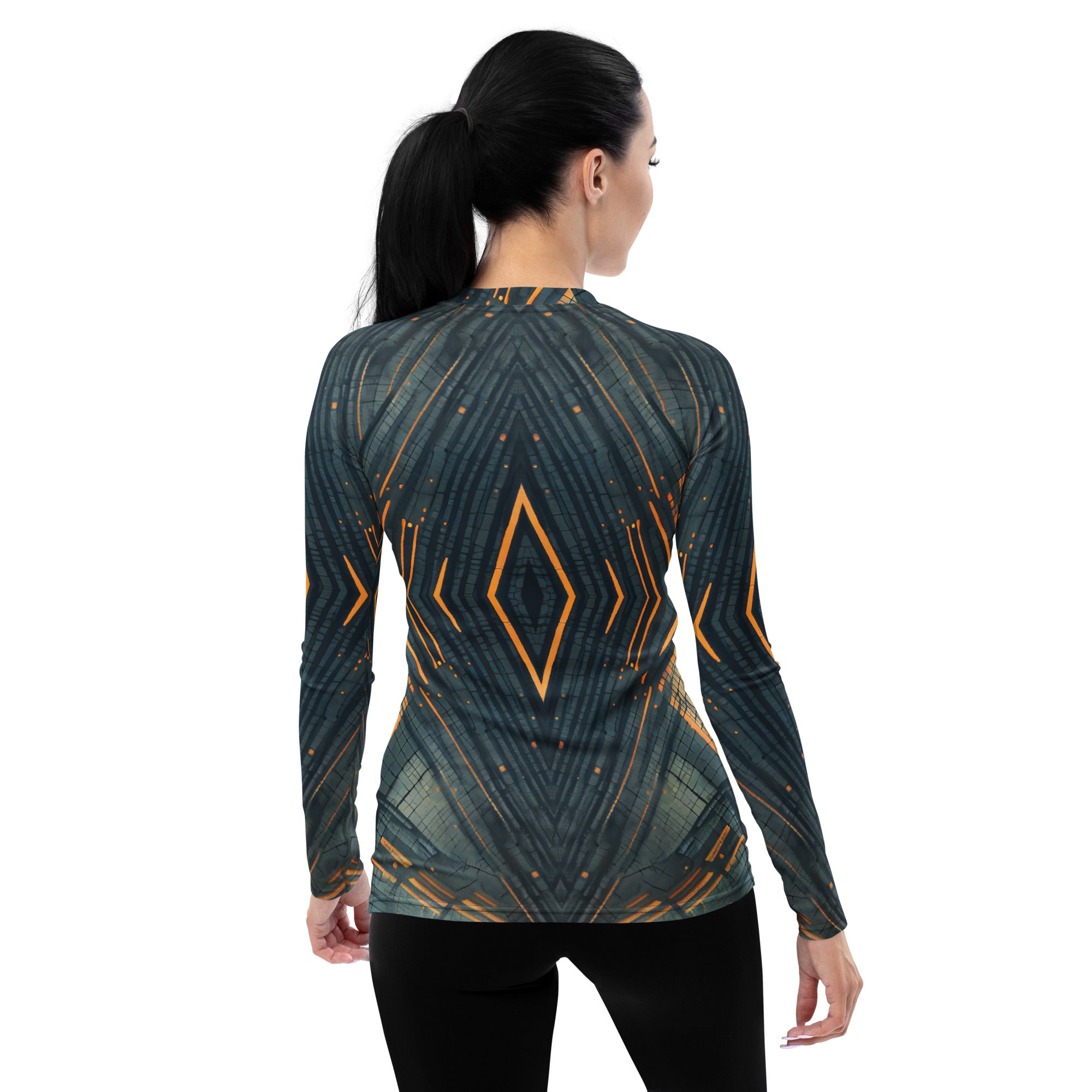 Fashionable Women's Rash Guard for swimming and surfing