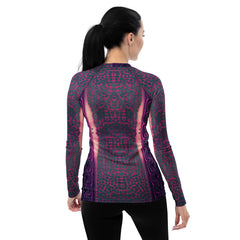 Women's stylish Modern Fusion rash guard.