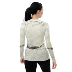 Stylish and protective Harmony Half Moon women's rash guard.