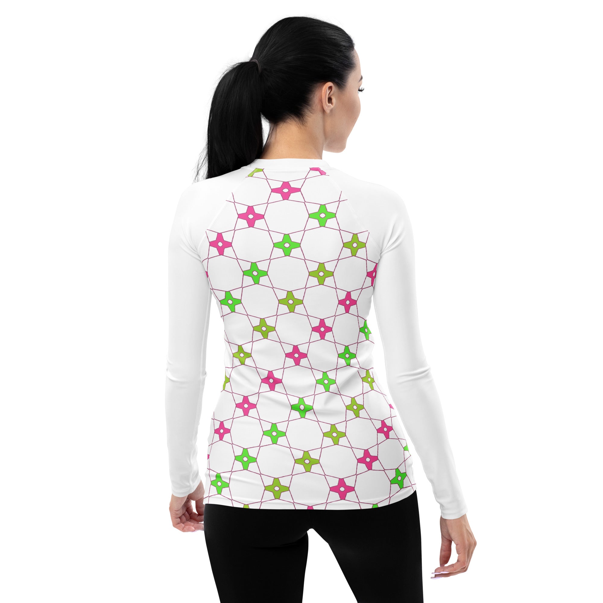 Close-up of Urban Edge Women's Rash Guard fabric