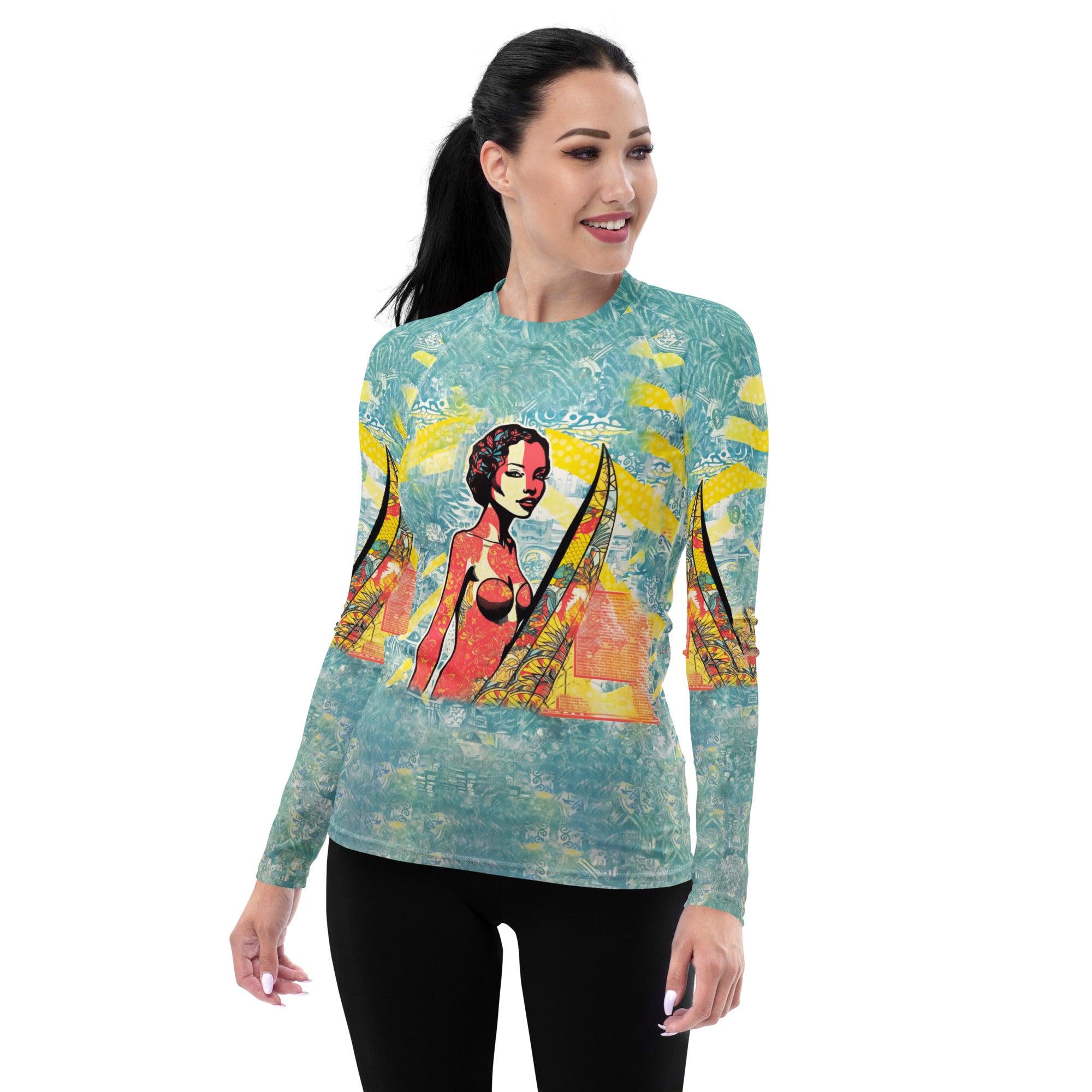 Fashionable Surfing 5-26 Women's Rash Guard with high-performance material