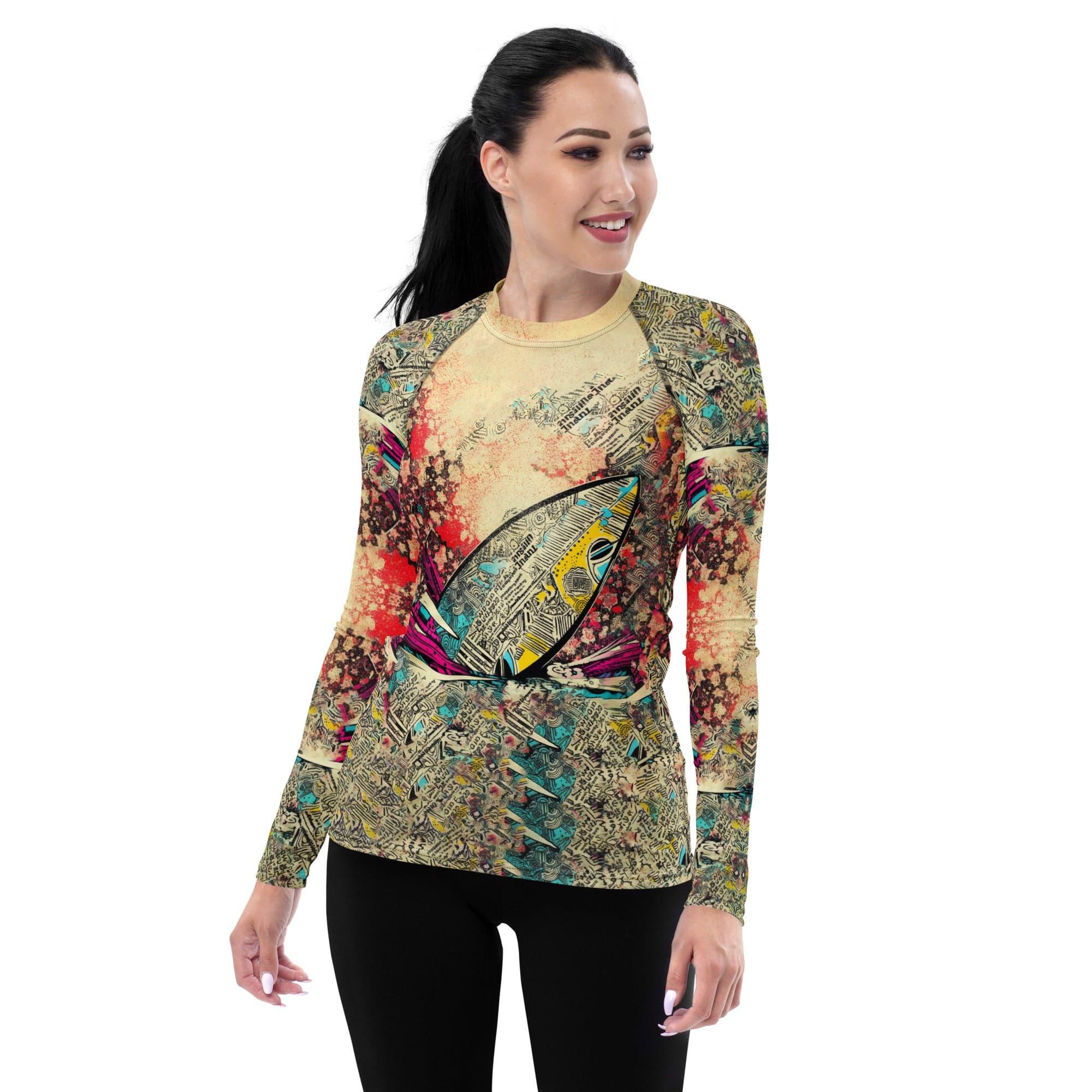 Elegant and snug Surfing 5-33 Women's Rash Guard for beach adventures