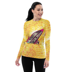 Chic and durable Surfing 5-35 Women's Rash Guard for sea enthusiasts