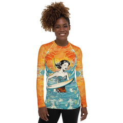 Protective Surfing 1 41 Women's Rash Guard, designed for high performance and style in the water.