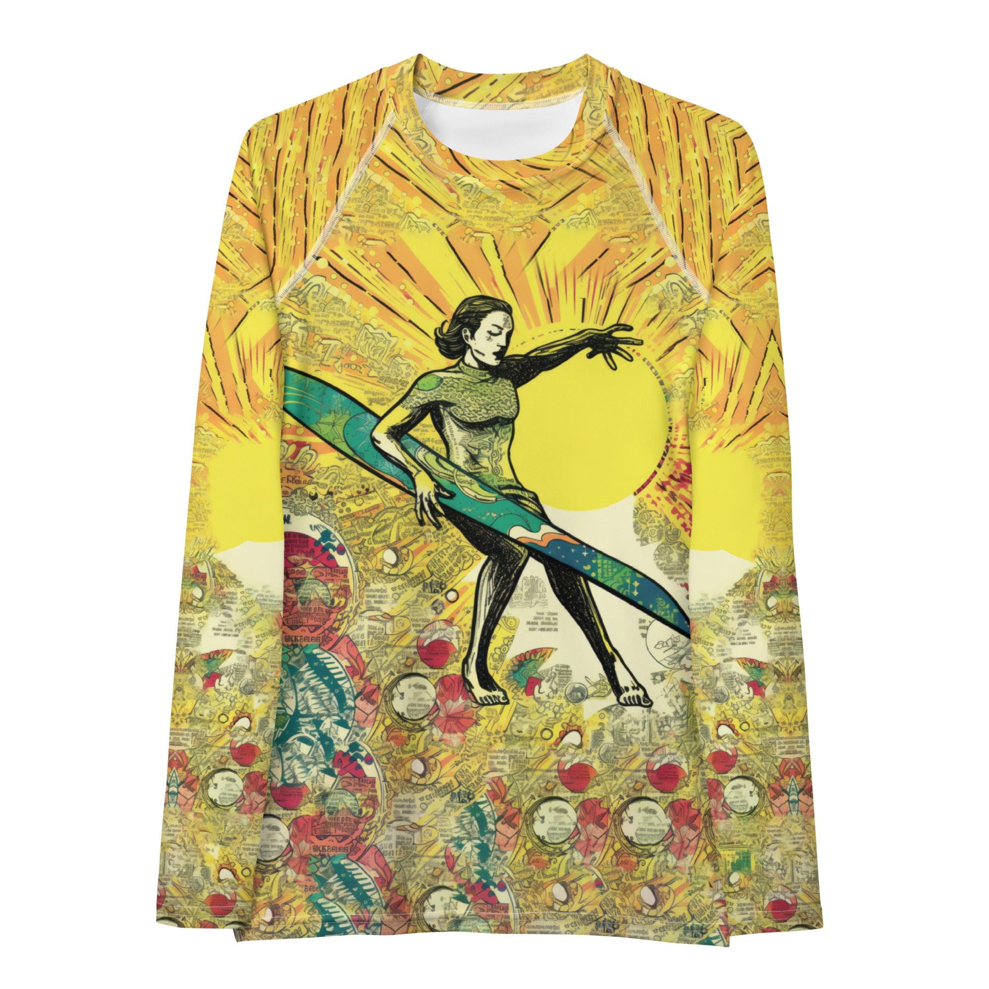 Elegant Surfing 1 11 Women's Rash Guard offering unmatched UV protection and style.