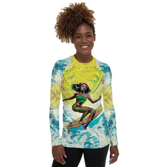 High-performance Surfing 1 17 Rash Guard for Women, blending functionality with fashion.