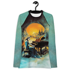 Halloween Seascape All Over Print Women's Rash Guard Embrace The Spooky Seas - Beyond T-shirts