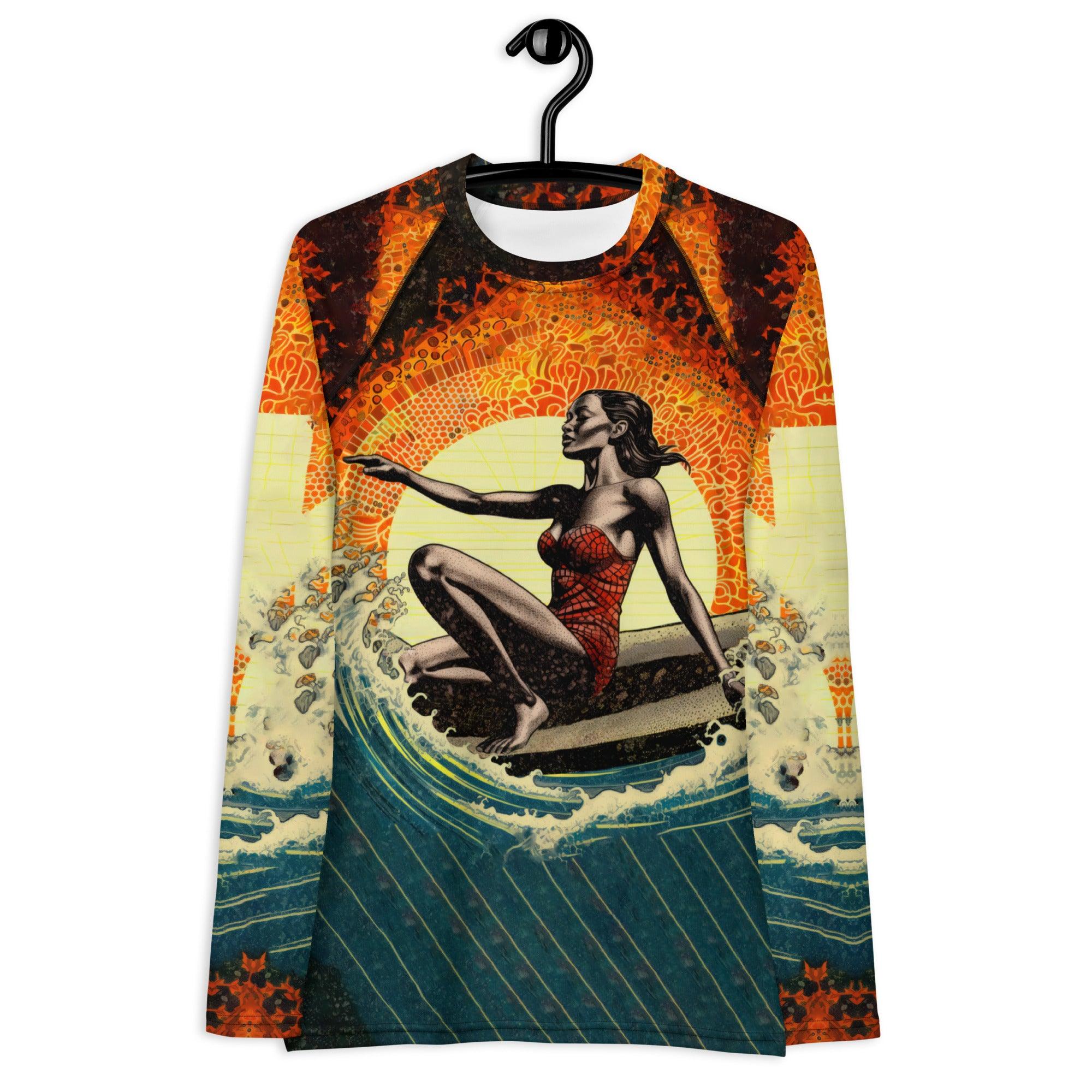 Surfing Adventure Women's Rash Guard - Beyond T-shirts