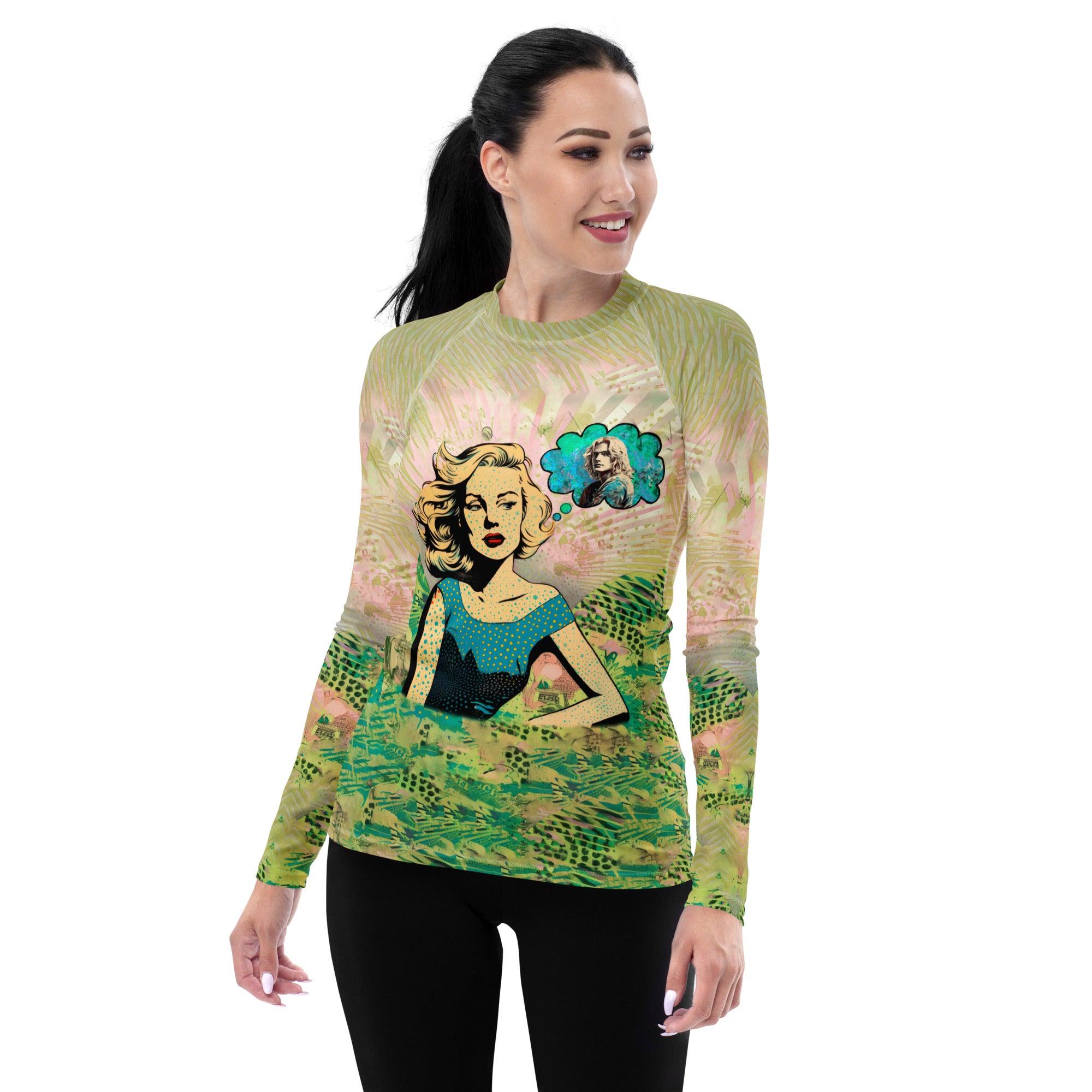 Wave Rider Elegance Women's Rash Guard - Beyond T-shirts