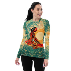 Oceanic Vibes Women's Rash Guard - Beyond T-shirts