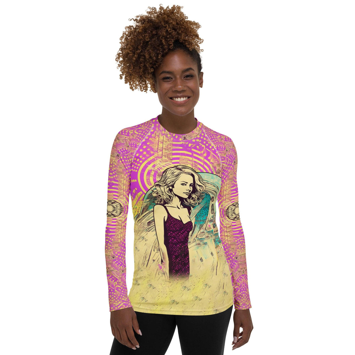 Seashell Serenade Women's Rash Guard - Beyond T-shirts