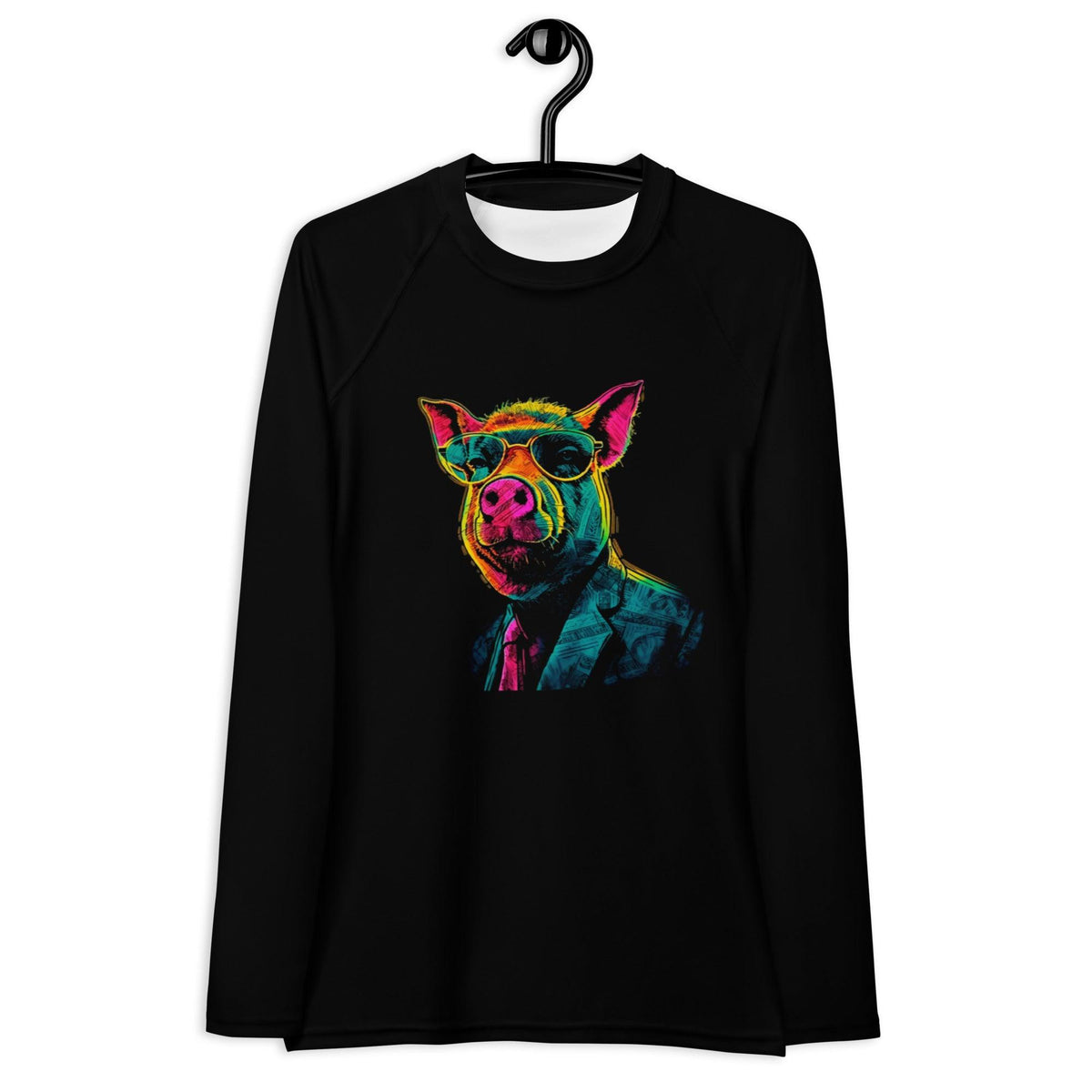 Piggy Paradise All-Over Print Women's Rash Guard - Beyond T-shirts