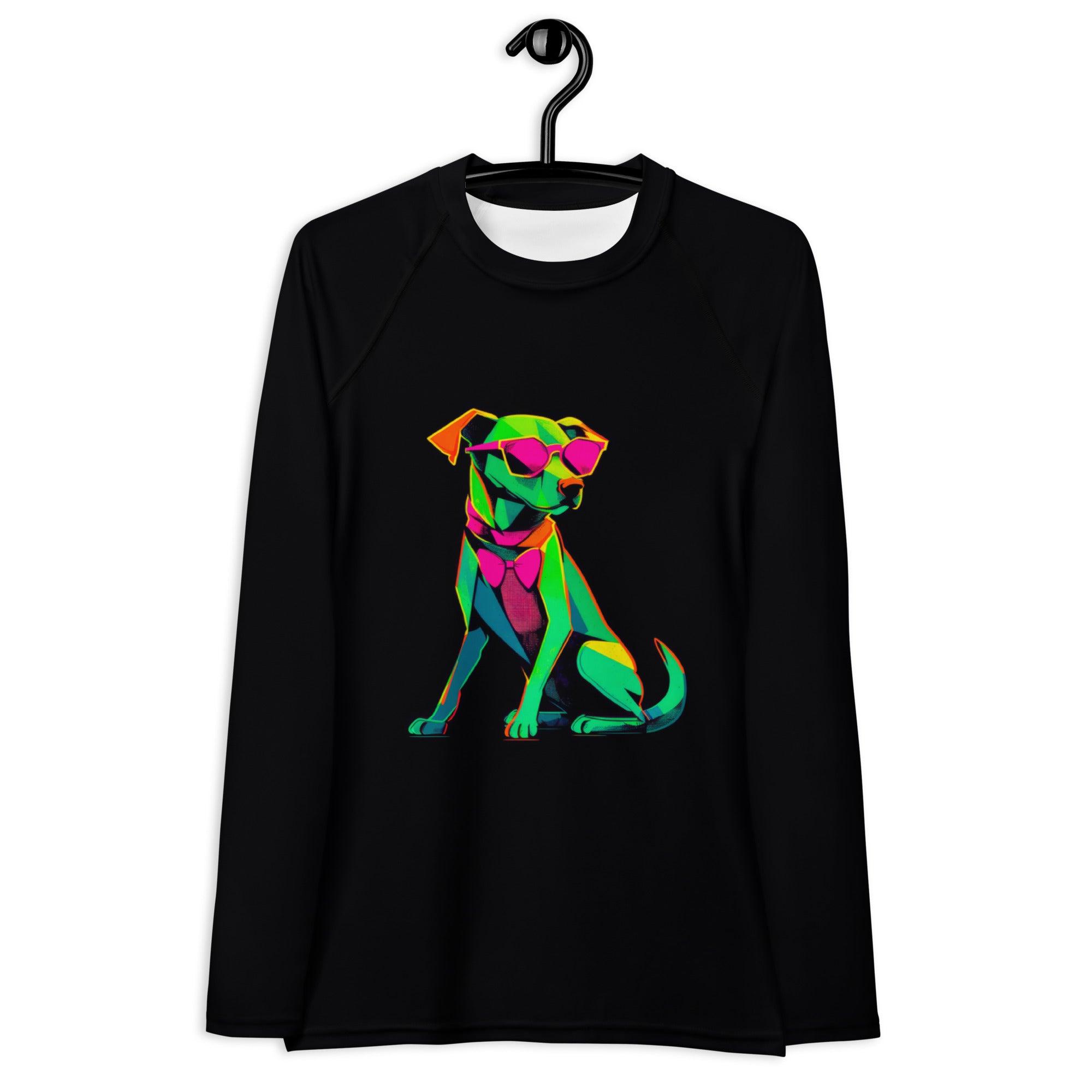 Whimsical Doggies All-Over Print Women's Rash Guard - Beyond T-shirts