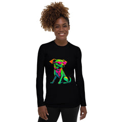 Whimsical Doggies All-Over Print Women's Rash Guard - Beyond T-shirts