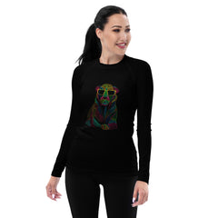 Lioness Pride All-Over Print Women's Rash Guard" - Beyond T-shirts