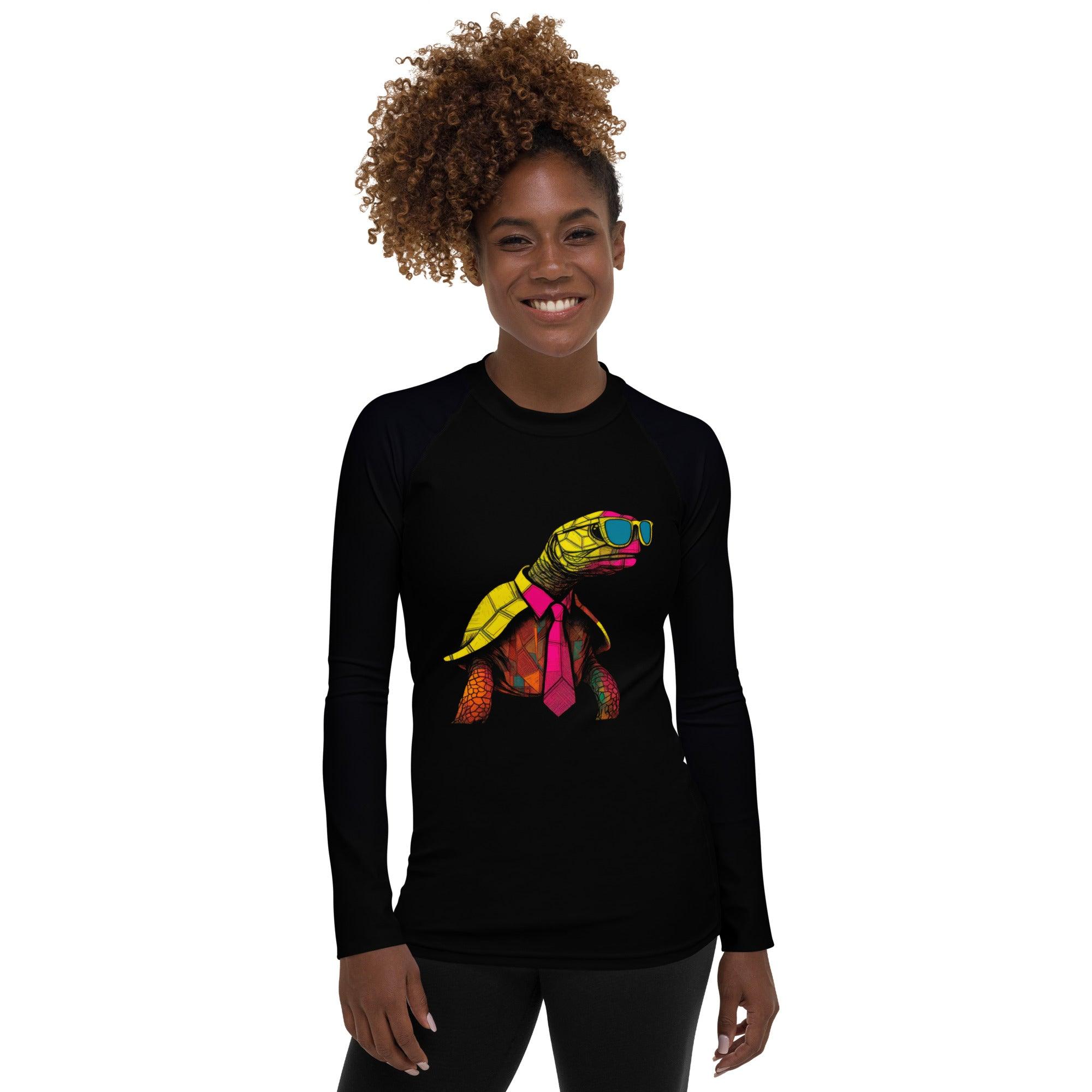 Tranquil Shores Women's Rash Guard - Beyond T-shirts