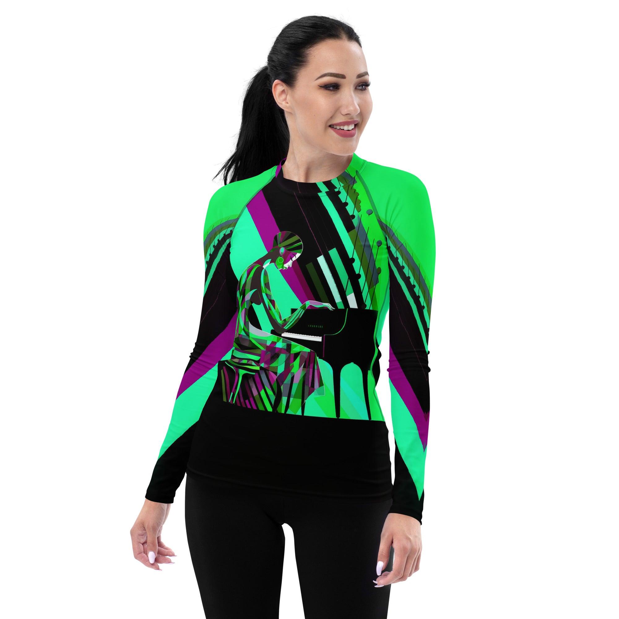 Chic Chords Women's Fashion Jam Rash Guard - Beyond T-shirts