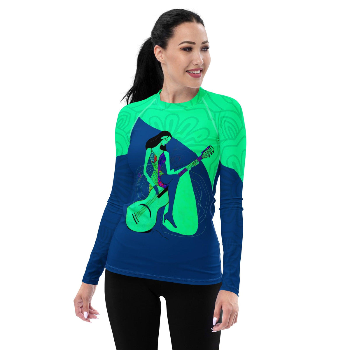 Melodic Runway Women's Fashion Jam Rash Guard - Beyond T-shirts