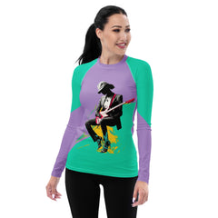 Fashionable Notes Women's Fashion Jam Rash Guard - Beyond T-shirts