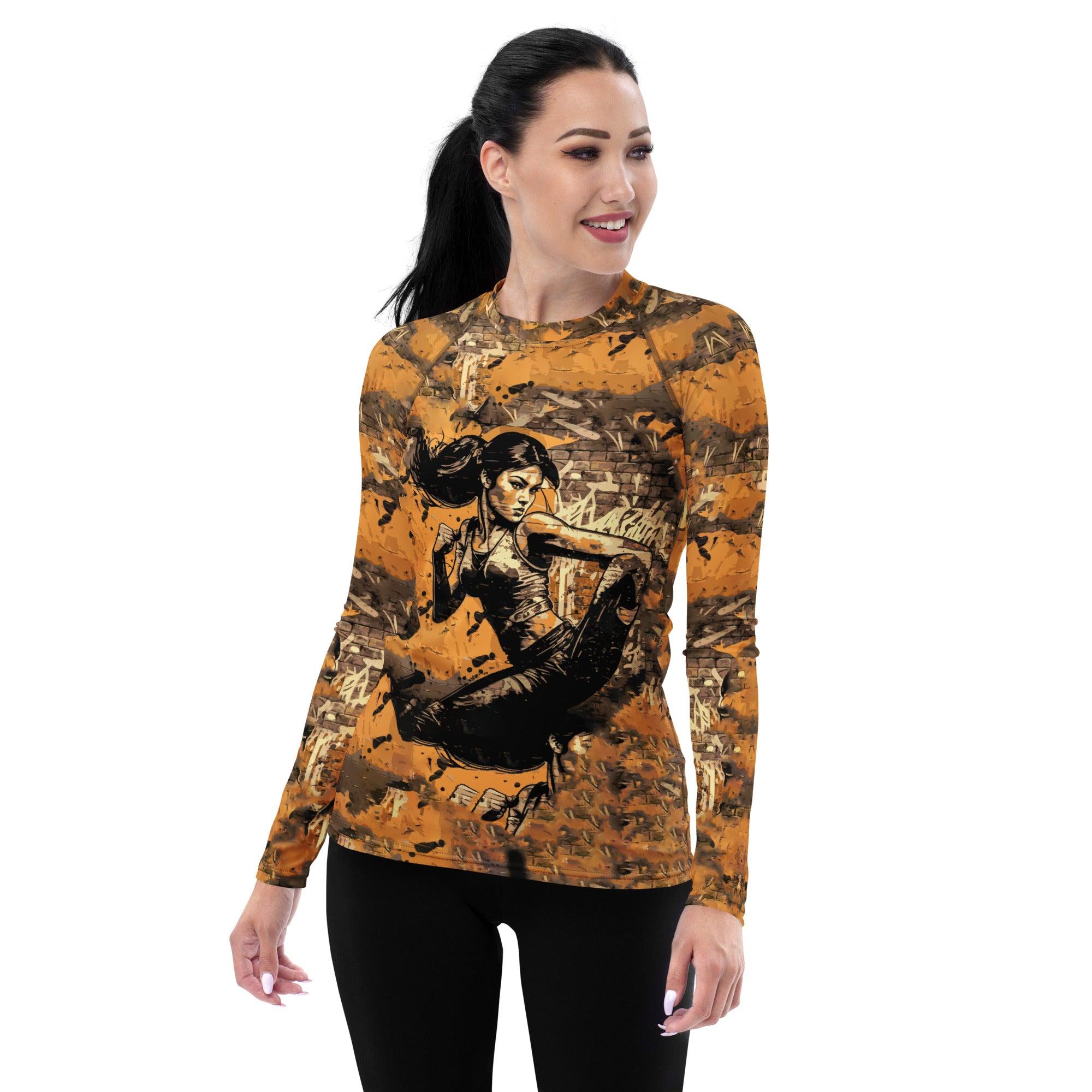 Kickboxer's Pride Rash Guard - All-Over Kickprint - Beyond T-shirts