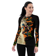 Kickboxing Fusion Women's Rash Guard Dynamic Impact - Beyond T-shirts