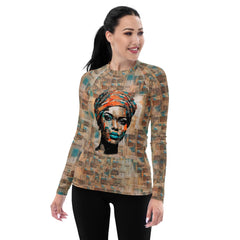 Melodic Fusion Women's All-Over Print Rash Guard - Beyond T-shirts