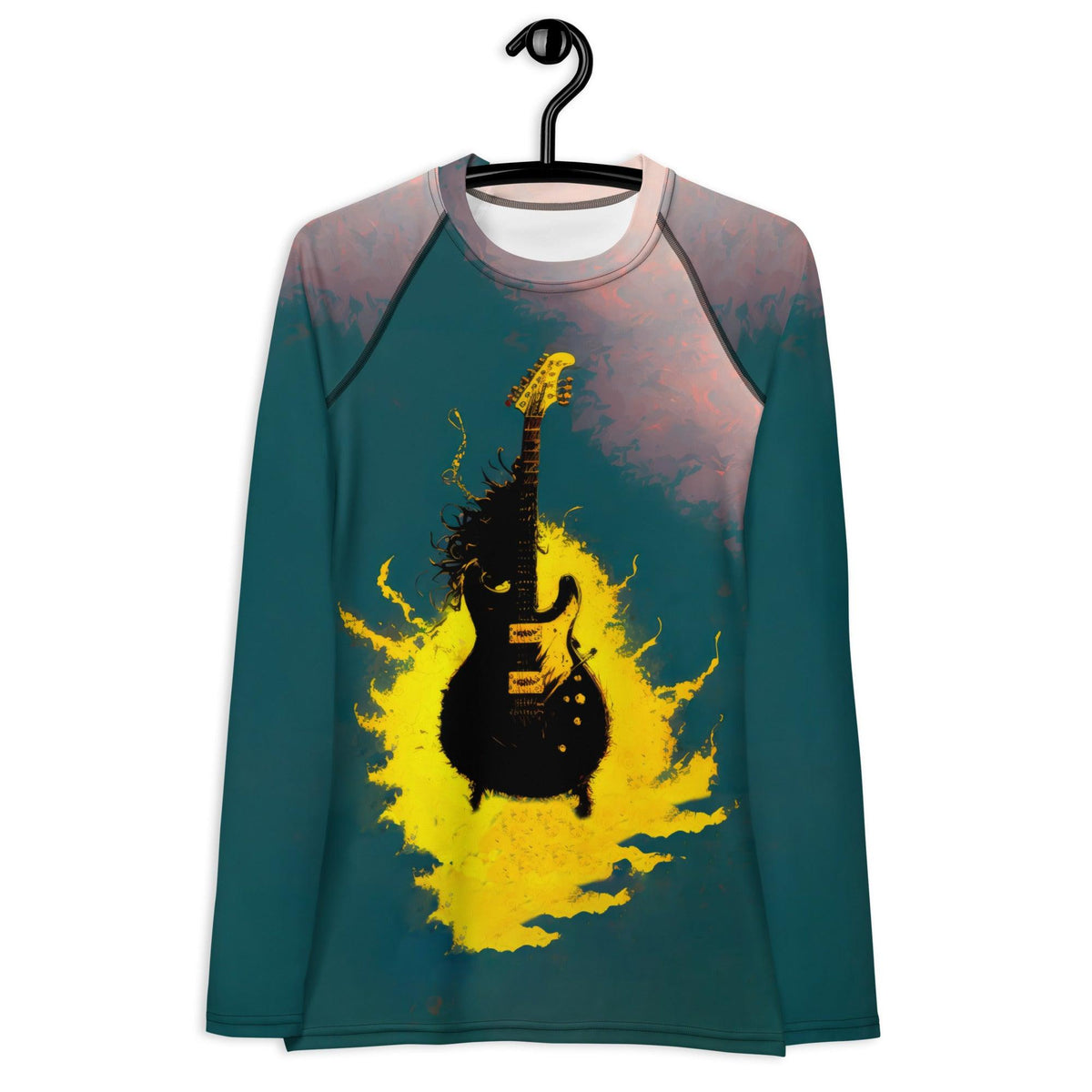 Music Notes All-Over Print Women's Rash Guard - Beyond T-shirts