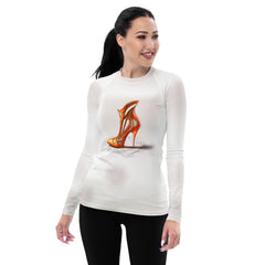 Nebula Step Futuristic Shoes Women's Rash Guard - Beyond T-shirts