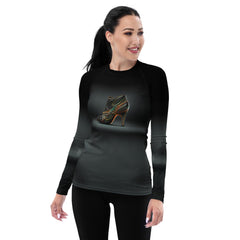 Quantum Chroma Futuristic Shoes Women's Rash Guard - Beyond T-shirts