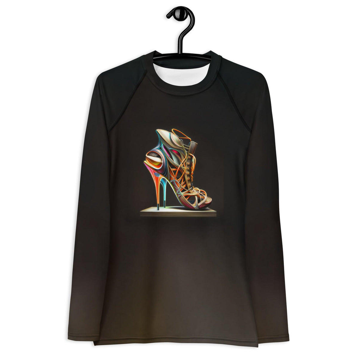 NeoSculpt Futuristic Shoes Women's Rash Guard - Beyond T-shirts