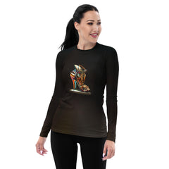 NeoSculpt Futuristic Shoes Women's Rash Guard - Beyond T-shirts