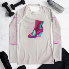 NeoSculpt Futuristic Shoes Women's Rash Guard - Beyond T-shirts