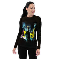 Haunted Forest Halloween Women's Rash Guard - Beyond T-shirts