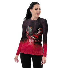 Spooky Ghostly Halloween Women's Rash Guard - Beyond T-shirts