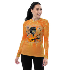 Jazz & Blues Tide Women's Music Inspired Rash Guard - Beyond T-shirts