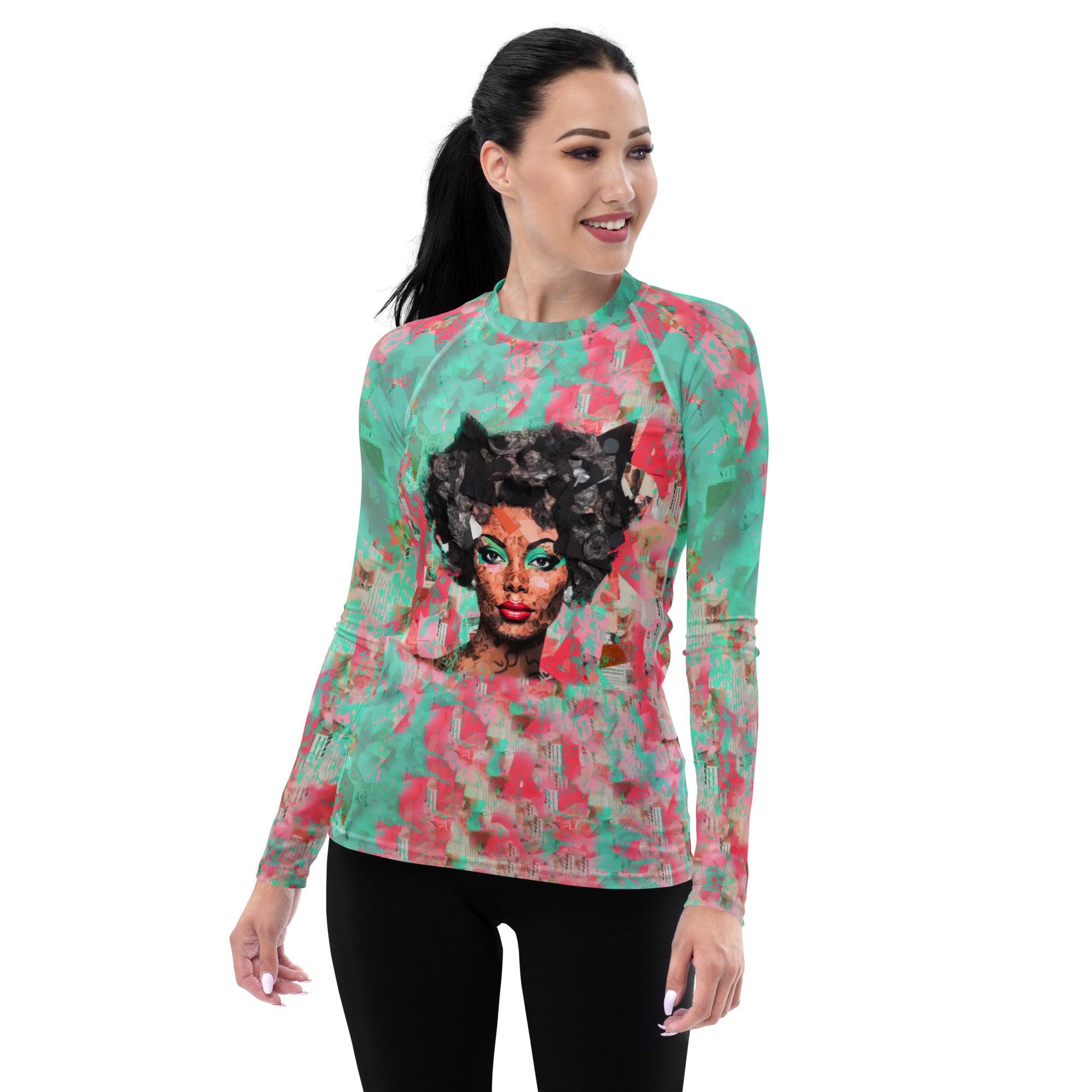 Vinyl Revival Women's All-Over Print Rash Guards - Beyond T-shirts