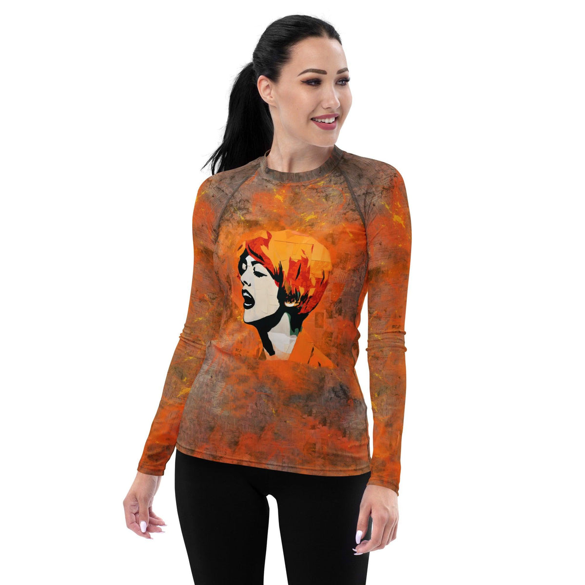 Rock 'n' Roll Icons Women's All-Over Print Rash Guards - Beyond T-shirts