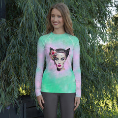 Guitar Dreamscape Women's All-Over Print Rash Guards - Beyond T-shirts