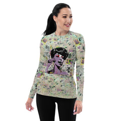 Soulful Jazz Serenade Women's All-Over Print Rash Guards - Beyond T-shirts