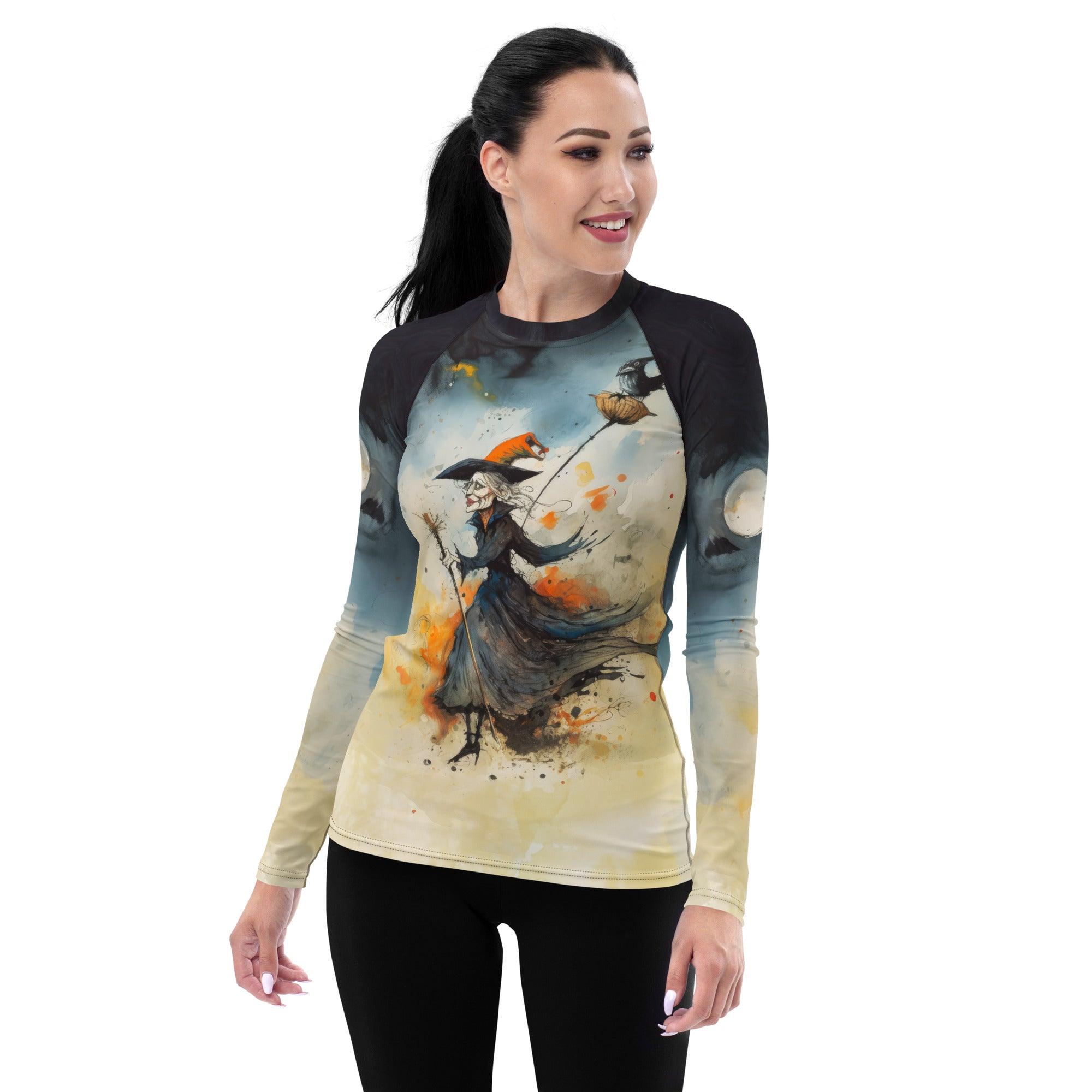 Gothic Ghostly Night Rash Guard - Beyond T-shirts