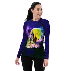 Spooky Night Halloween Women's Rash Guard - Beyond T-shirts