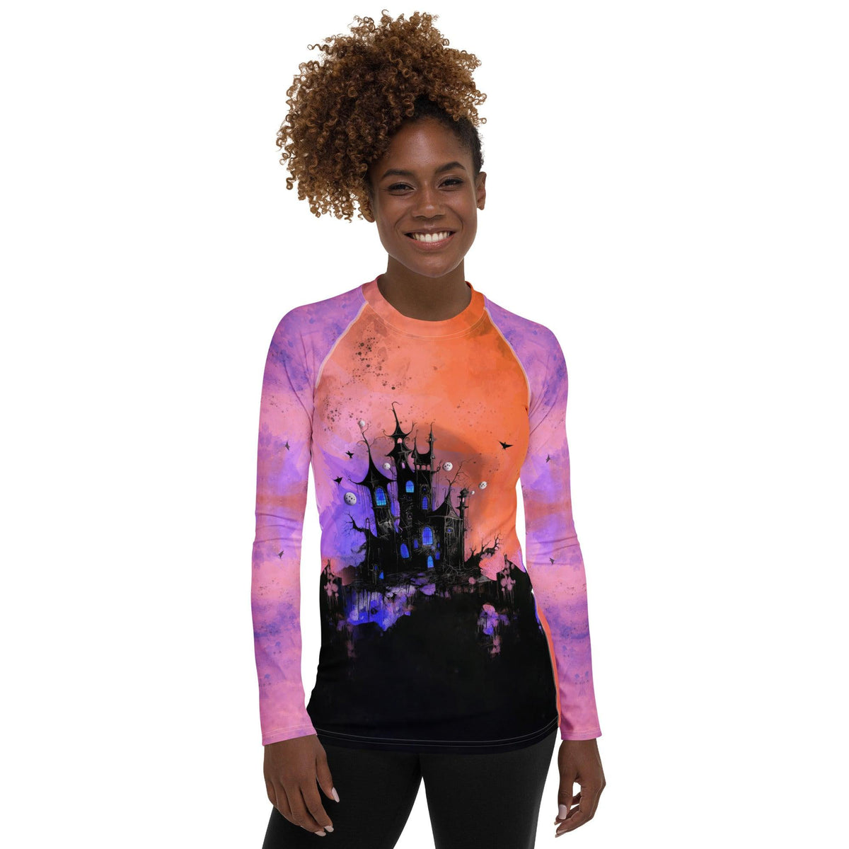 Haunted House Adventure Women's Rash Guard - Beyond T-shirts