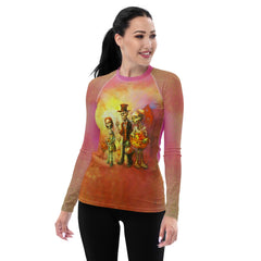 Pumpkin Patch Delight Halloween Women's Rash Guard - Beyond T-shirts