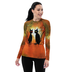 Witchy Wonders Halloween Women's Rash Guard - Beyond T-shirts