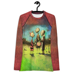 Trick Or Treat Ghostly Women's Rash Guard - Beyond T-shirts