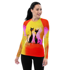 Vampire's Lair Halloween All-Over Print Women's Rash Guard - Beyond T-shirts