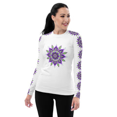 Mystical Mandala Women's Rash Guard - Beyond T-shirts