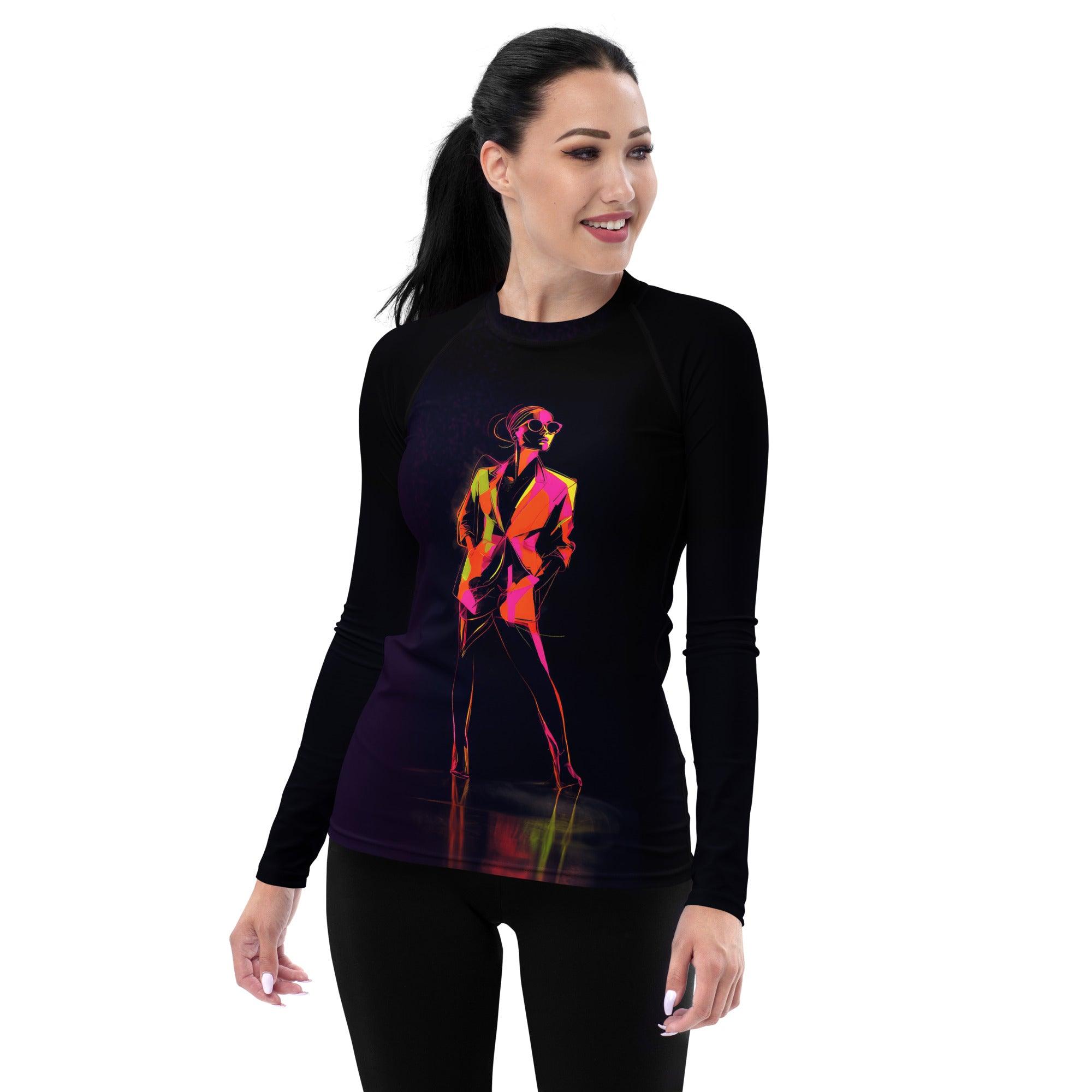 Abstract Geometric All-Over Rash Guard - Beyond T-shirts