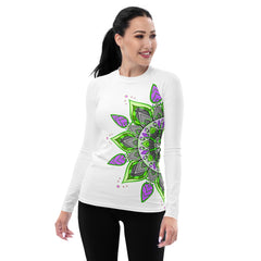 Cosmic Mandala Women's Rash Guard - Beyond T-shirts