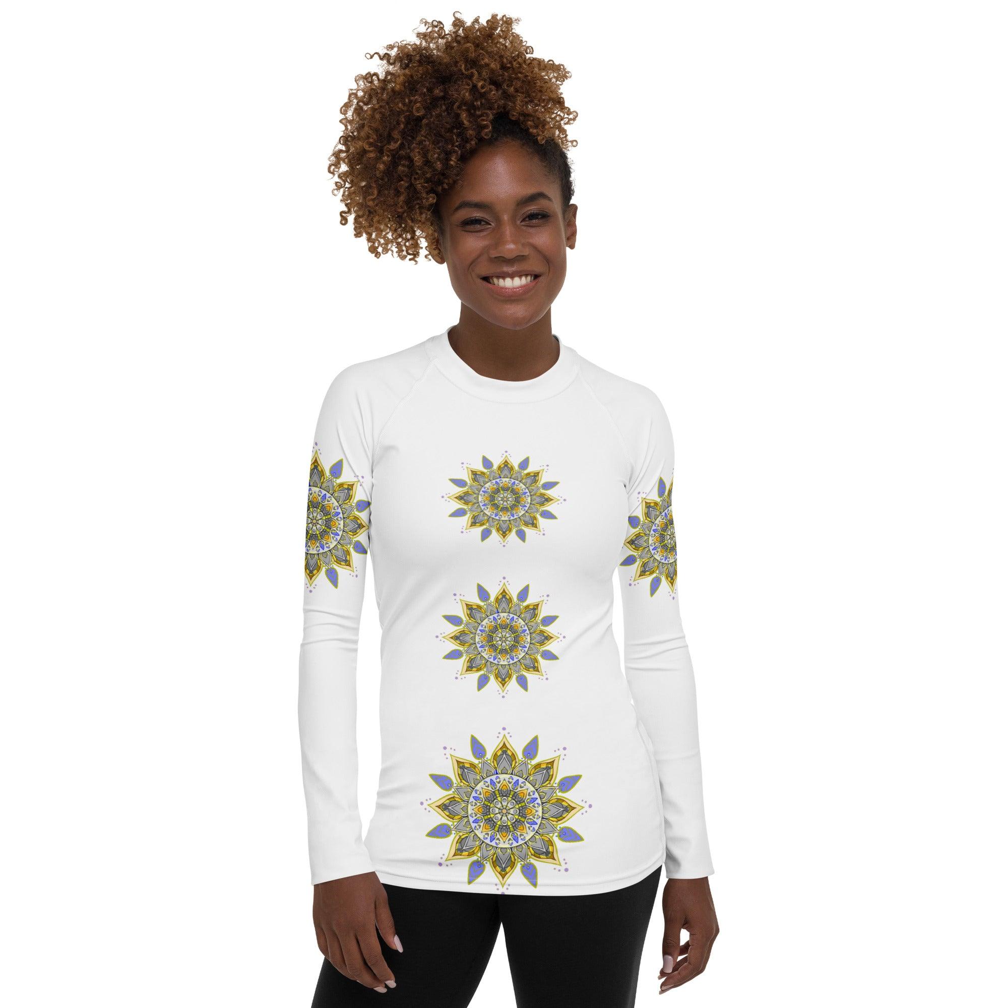 Mandala Mirage Women's Rash Guard - Beyond T-shirts